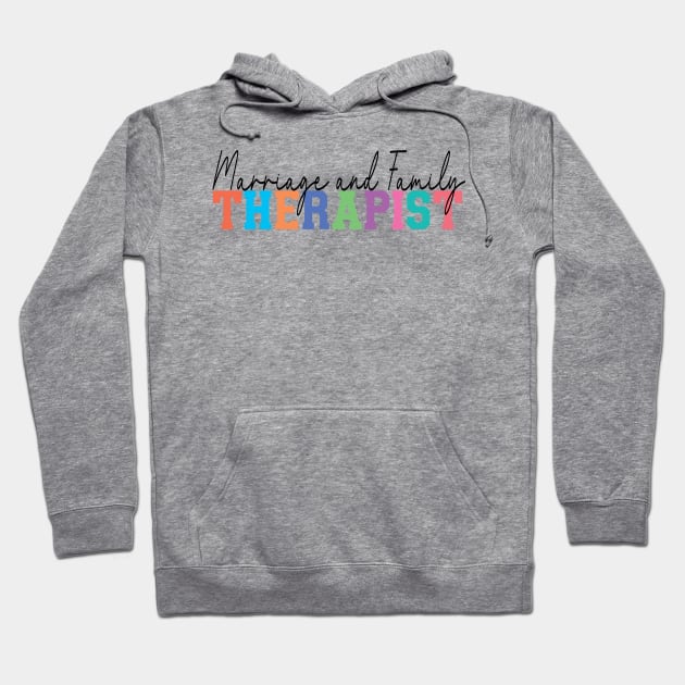 Marriage and Family Therapist Hoodie by happypeonydesign